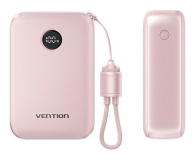Vention Powerbank 20000mAh 2xUSB-C,USB-A z wyświetlaczem różowy - 1543384 - zdjęcie 2